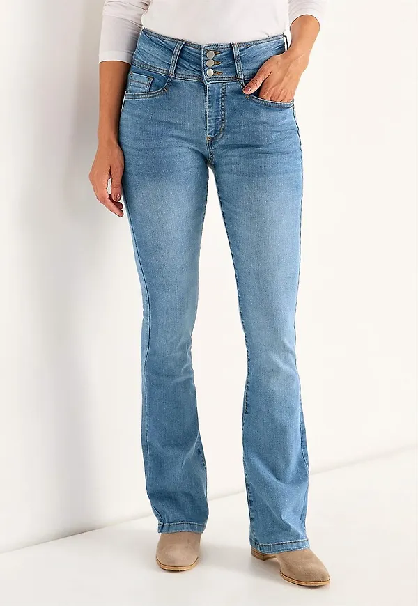 Bootcut jeans med hög midja - två längder Jennifer