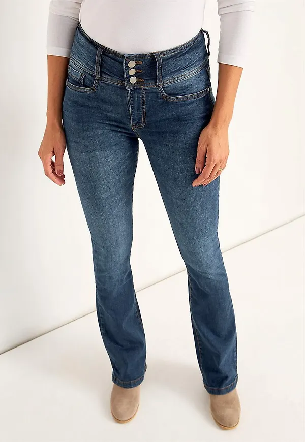 Bootcut jeans med hög midja - två längder Jennifer