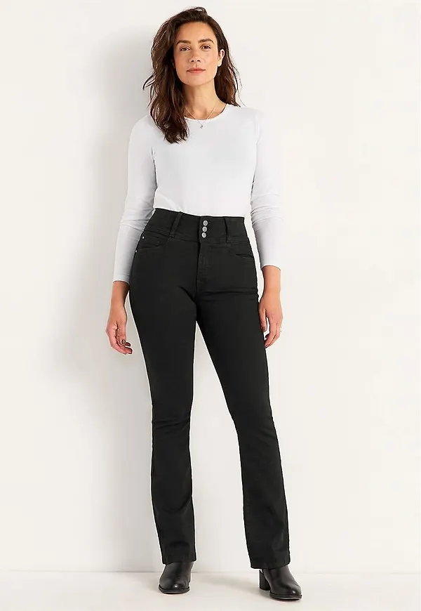 Bootcut jeans med hög midja - två längder Jennifer