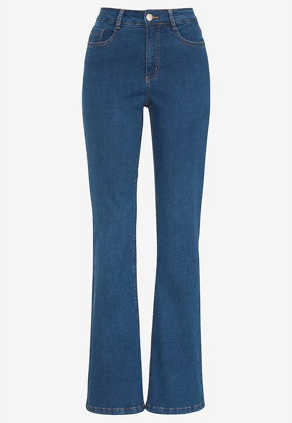 Bootcut jeans med hög midja