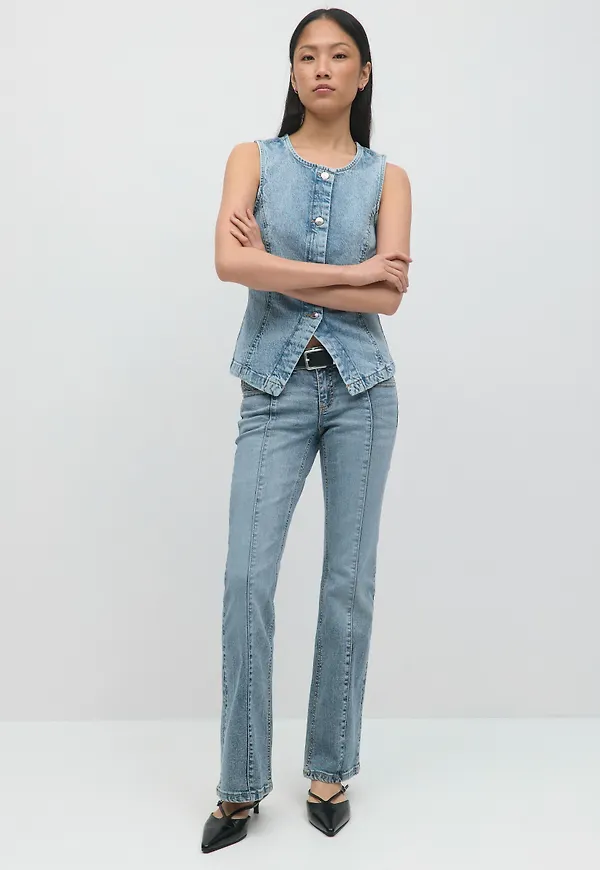 Bootcut stitch jeans