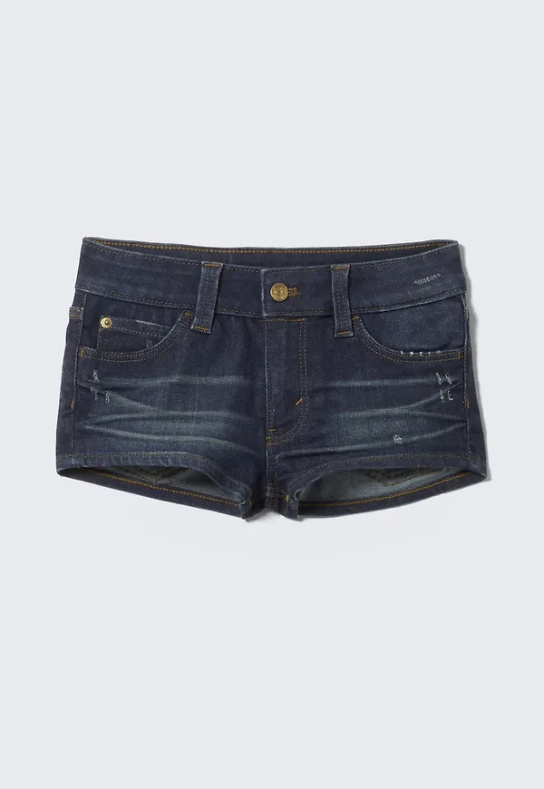 Booty Bei Low Rise Mini Denim Shorts