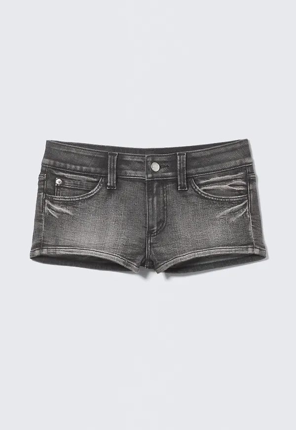 Booty Bei Low Rise Mini Denim Shorts