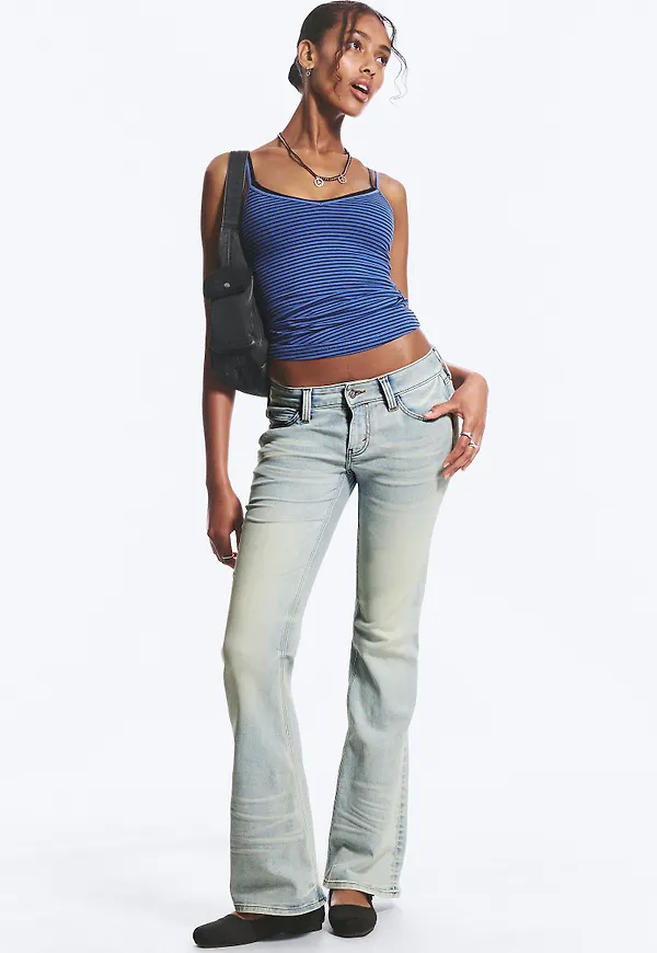 Booty Bei Low Rise Skinny Bootcut Jeans