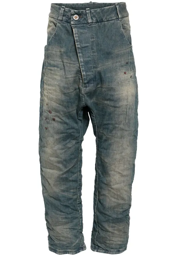 Boris Bidjan Saberi asymmetriska jeans - Blå