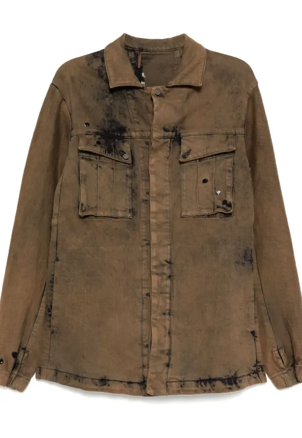 Boris Bidjan Saberi jeansjacka - Brun