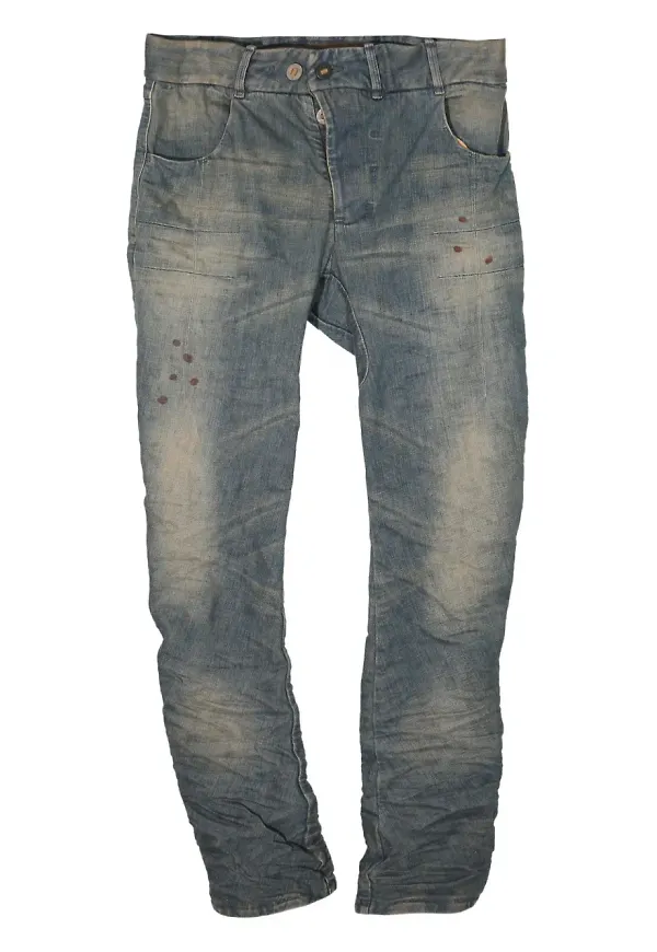 Boris Bidjan Saberi mid-rise slim-fit jeans - Blå