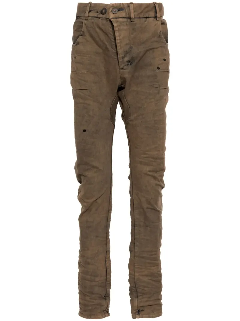 Boris Bidjan Saberi slim fit-jeans - Brun