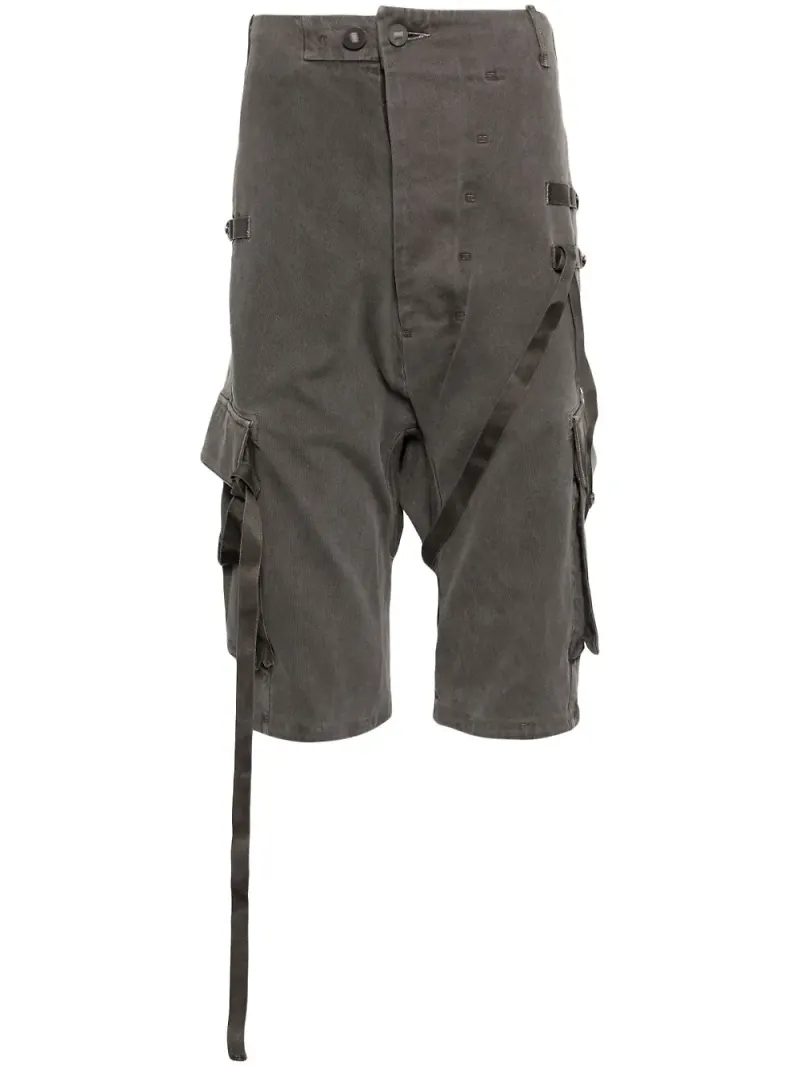 Boris Bidjan Saberi stentvättade träningsshorts - Grå