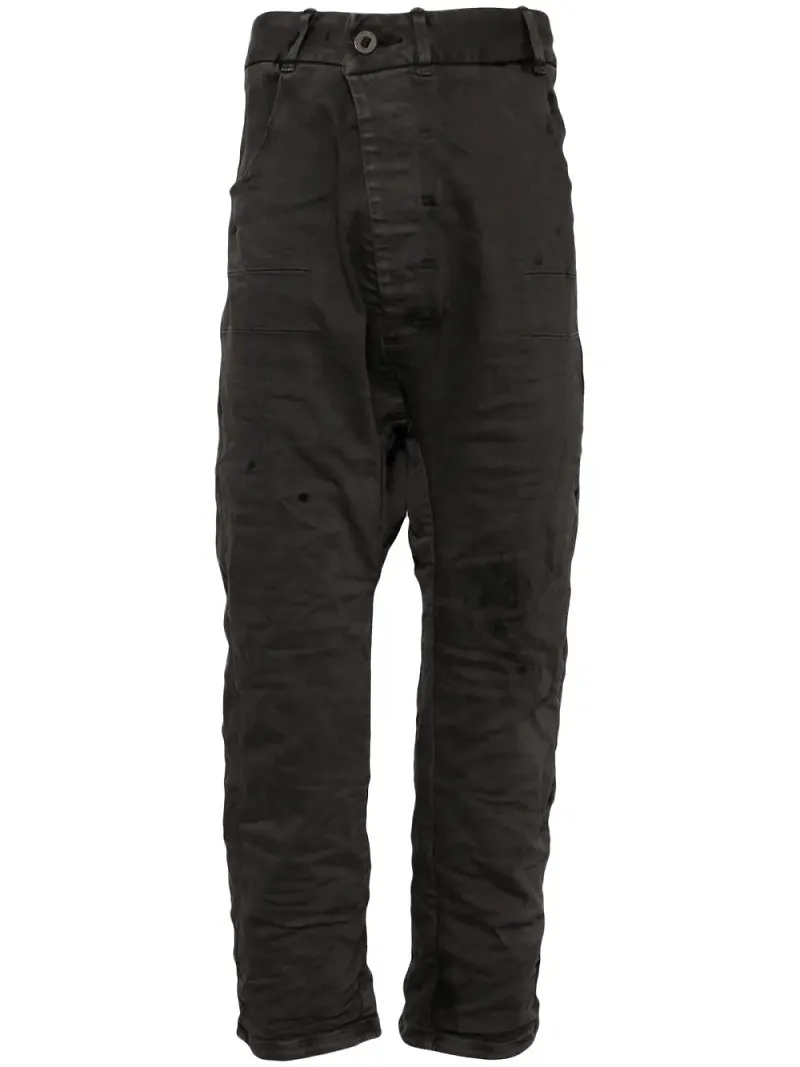 Boris Bidjan Saberi syrahartsfärgade jeans - Grå