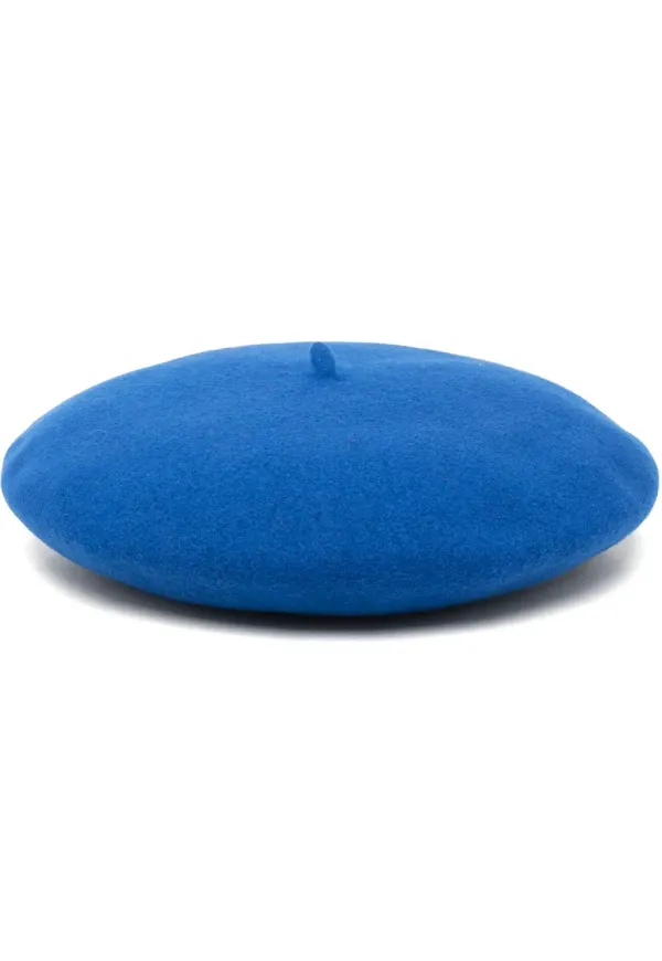Borsalino stickad basker - Blå