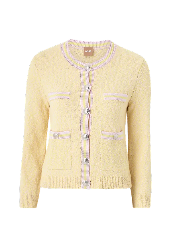 BOSS - Cardigan C Flarvie - Gul