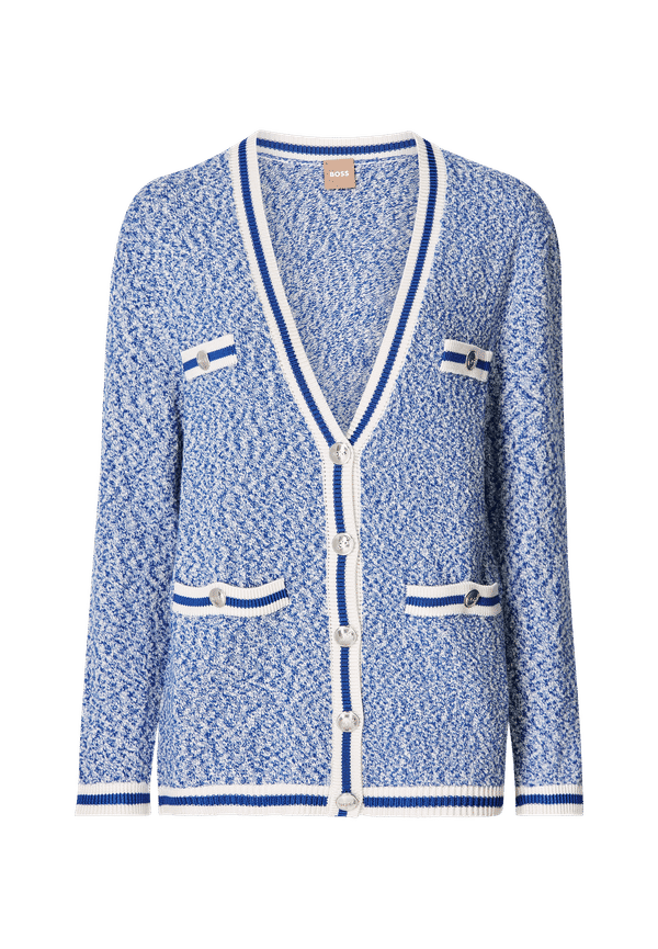 BOSS - Cardigan C_Folonia 10243134 01 - Blå