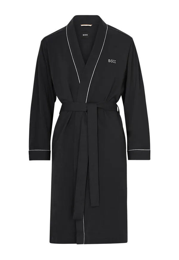BOSS - Morgonrock Kimono - Svart - S