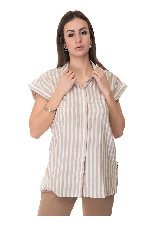 Boss - Skjortor - Beige - Dam - Storlek: XL