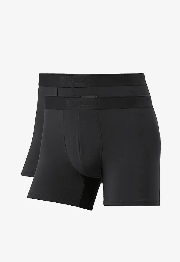 BOSS - Boxerkalsonger BoxerBr UltraSoft 2-pack - Svart