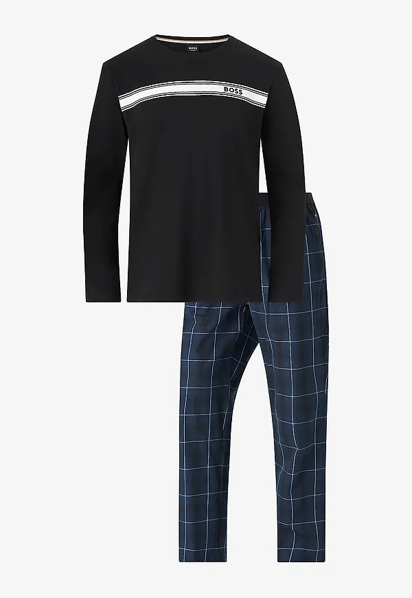 BOSS - Pyjamas Urban Long Set 10259972 - Blå