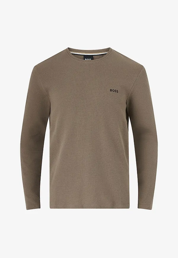 BOSS - Tröja Waffle 10269584 01 - Brun