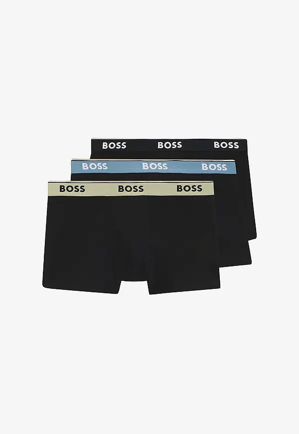 BOSS - Boxerkalsong Power 3-pack - Svart