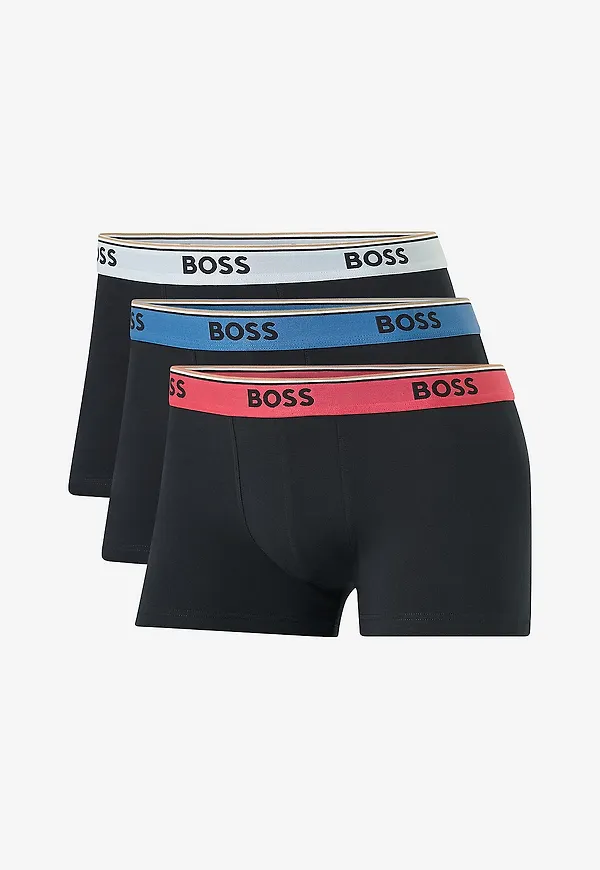 BOSS - Boxerkalsong Power 3-pack - Svart