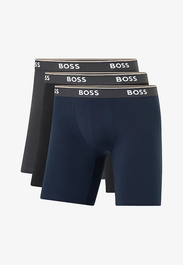 BOSS - Boxerkalsonger BoxerBrLong Power 3-pack - Flerfärgad