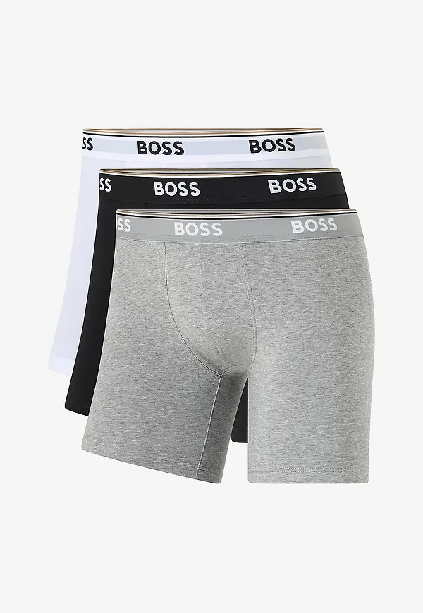 BOSS - Boxerkalsonger BoxerBrLong Power 3-pack - Flerfärgad