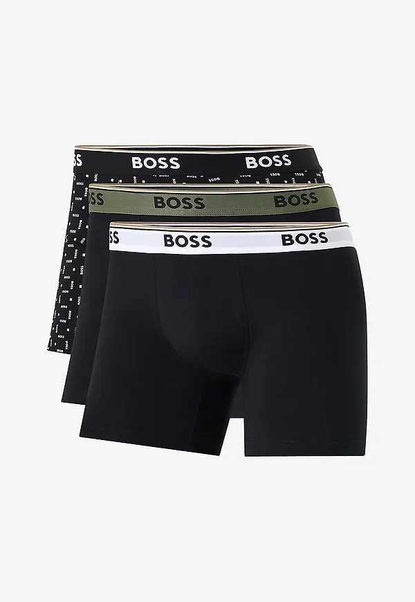 BOSS - Boxerkalsonger Power Des 3-pack - Svart