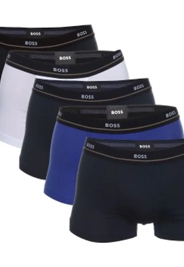 BOSS Kalsonger 10P Jersey Quality Cotton Mix Solid Cotton Trunks Flerfärgad bomull Large Herr