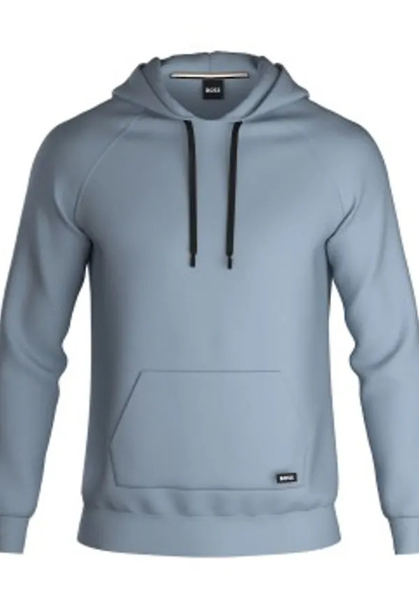 BOSS Logo Hoodie Ljusblå XX-Large Herr