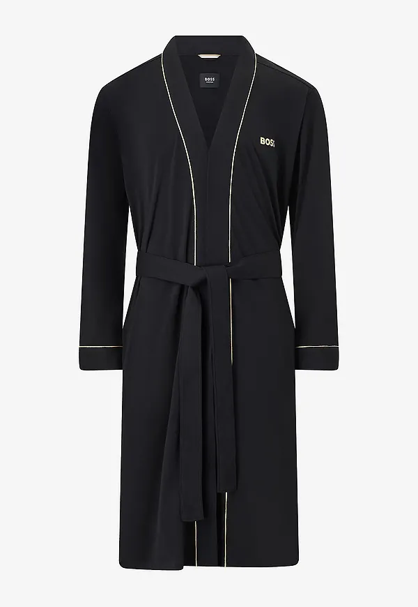BOSS - Morgonrock Xmas Kimono - Svart