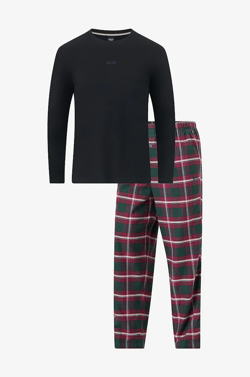 BOSS - Pyjamasset Holiday Long - Röd