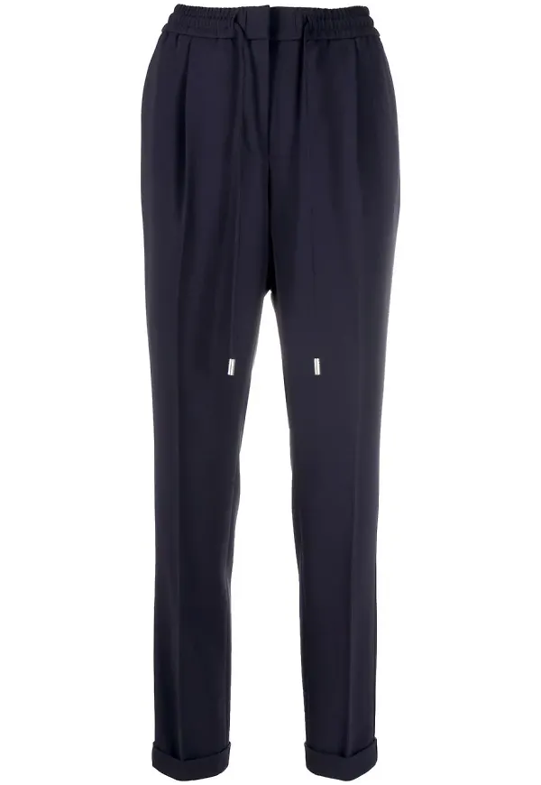BOSS slacks med dragsko - Blå