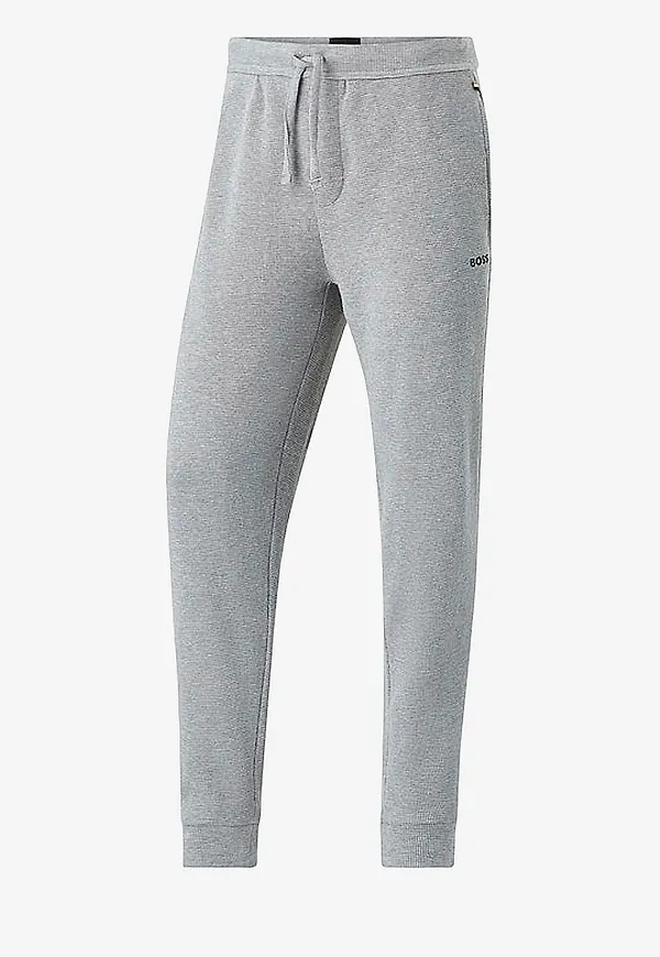 BOSS - Sweatpants Waffle Pants Cuff - Grå
