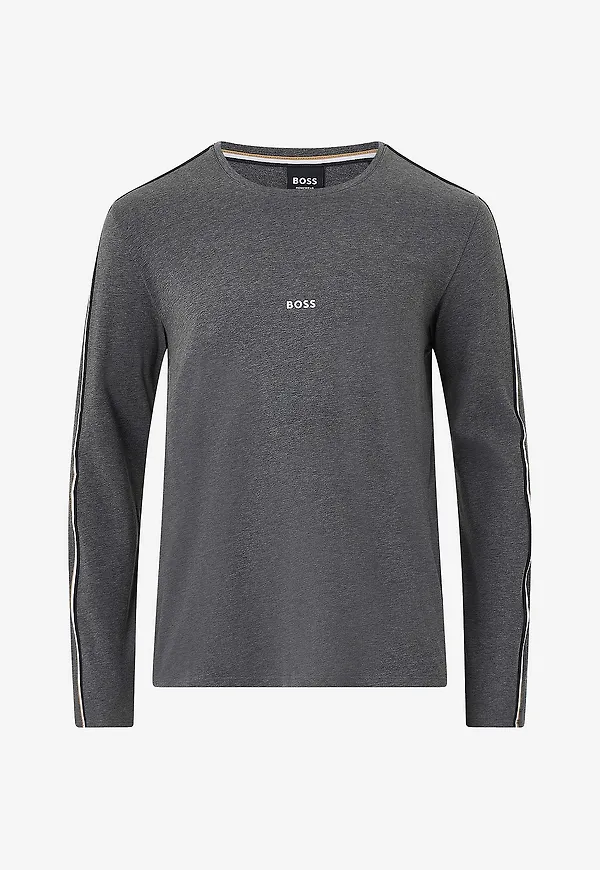 BOSS - T-shirt Unique Ls-shirt - Grå