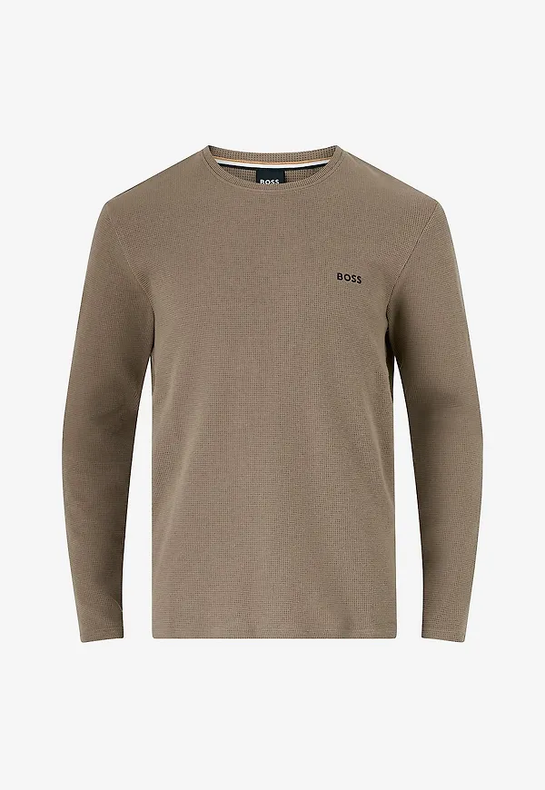 BOSS - Tröja Waffle 10269584 01 - Brun