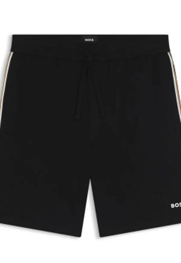 BOSS Unique Shorts CW Svart/Vit bomull Large Herr