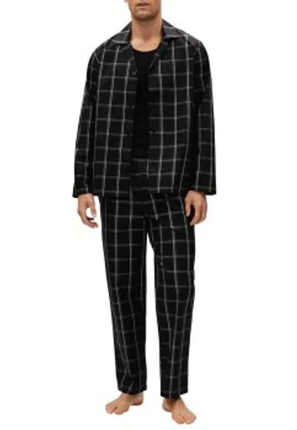 BOSS Urban Long Pyjama Svart bomull Medium Herr
