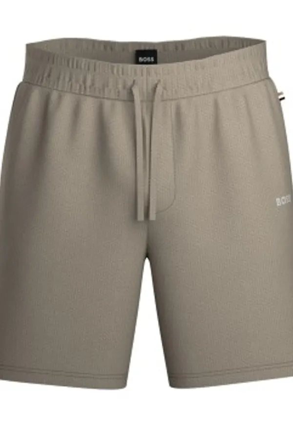 BOSS Waffle Nightwear Shorts Beige X-Large Herr