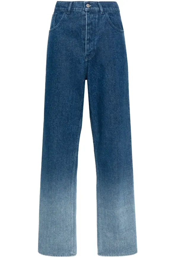 Botter boyfriend-jeans med tonad effekt - Blå