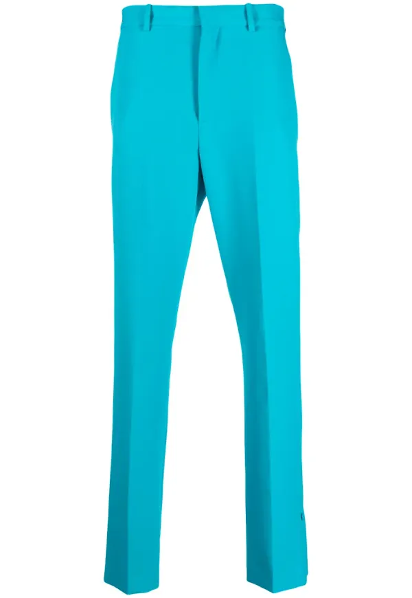 Botter slacks med hög midja - Blå