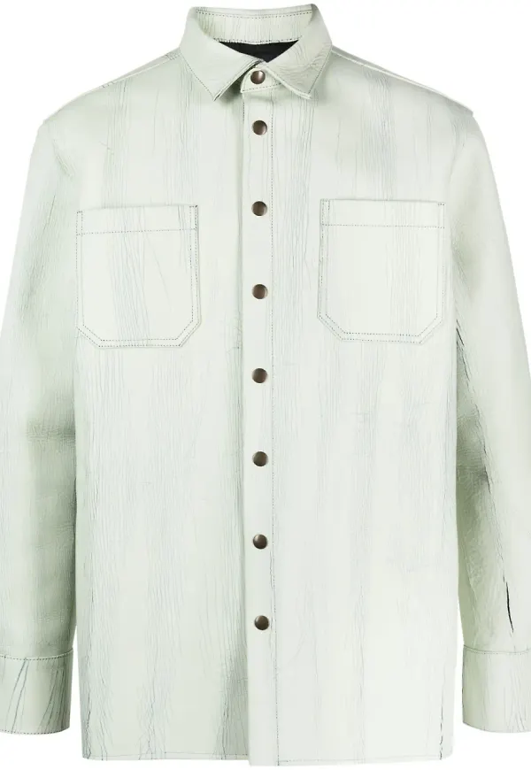 Botter t-shirt med strukturerad finish - Grön