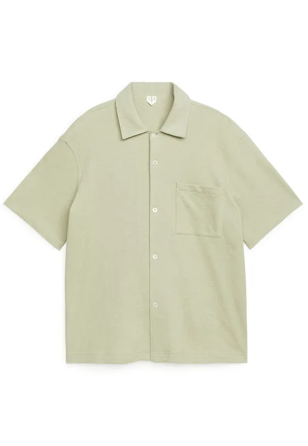 Bouclé Jersey Shirt - Yellow