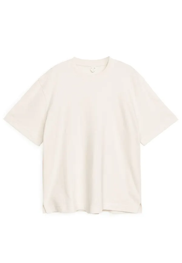 Bouclé Jersey T-Shirt - White