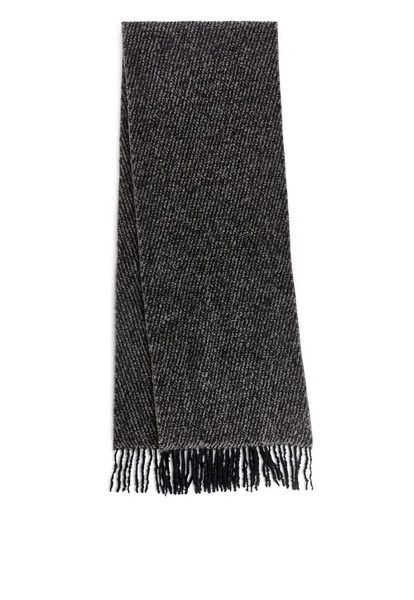 Bouclé Scarf - Brown