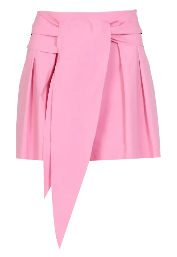 Boutique Moschino shorts med knytning - Rosa