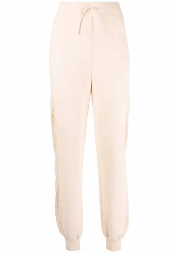 Boutique Moschino stickade trackpants - Neutral
