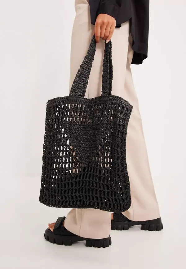 Bow19 - Strandväskor - Black - Summer net bag - Väskor