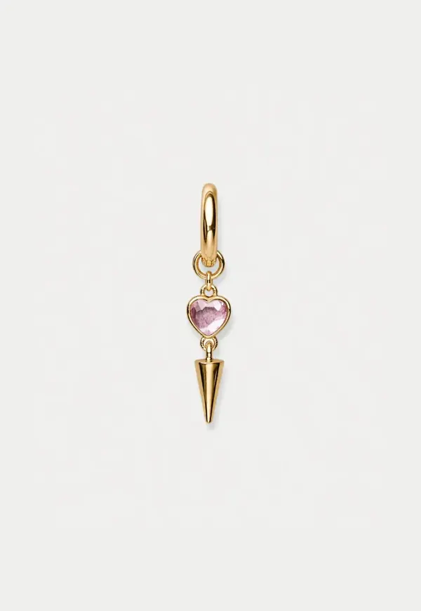 BOW19 - Guld - Heart Drop Earring