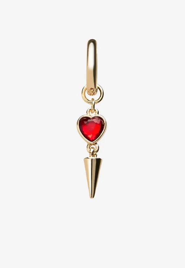 BOW19 - Guld - Heart Drop Earring