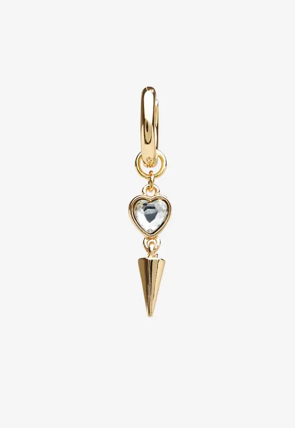 BOW19 - Guld - Heart Drop Earring